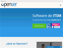 Tablet Screenshot of openser.com